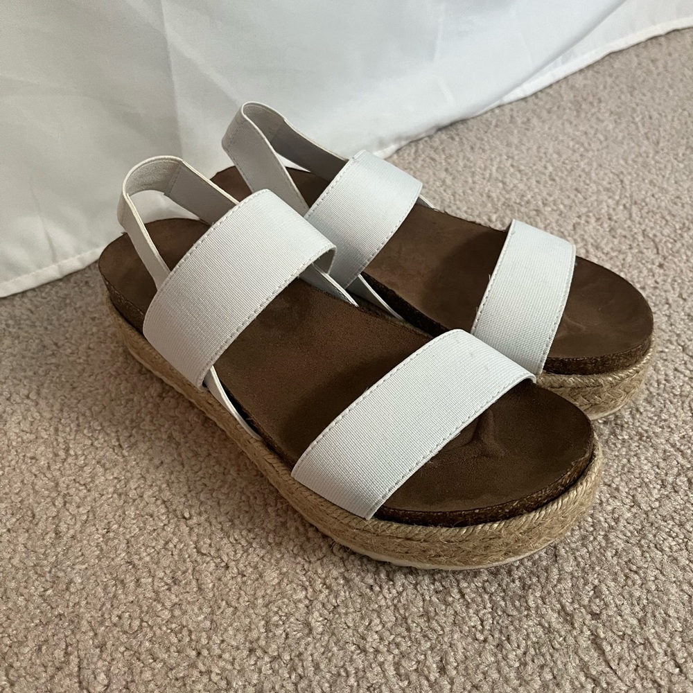 Madden Girl white espadrilles
